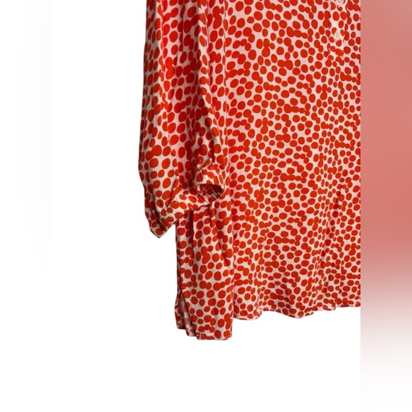Ulla Popkin Orange Polka Dot Women’s Blouse Size 16/18 - Picture 2 of 10